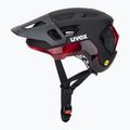 UVEX React MIPS bike helmet black/ruby red matt 3