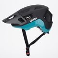 UVEX bike helmet React black/teal matt 3