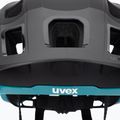 UVEX bike helmet React black/teal matt 7