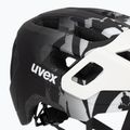 Children's bike helmet UVEX React Jr white/black matt 7