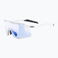 UVEX Pace Stage Small V white matt/mirror blue sunglasses