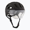 Bike helmet UVEX Stride Visor black matt/litemirror silver