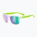 Children's sunglasses UVEX Rookie Jr white lime m./mirror green
