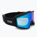 Ski goggles UVEX Blast CV black matt/mirror blue