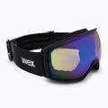 Ski goggles UVEX Victorious FM black matt/mirror blue