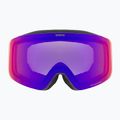Children's ski goggles UVEX Pwdr FM black matt/mirror ruby/green/clear 2