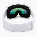 Children's ski goggles UVEX Pwdr FM white matt/mirror rainbow/green/clear 3