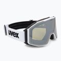 Ski goggles UVEX Gravity FM white matt/mirror silver/green/clear