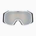Ski goggles UVEX Gravity FM white matt/mirror silver/green/clear 2