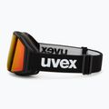 Ski goggles UVEX Gravity FM black matt/mirror red/orange/clear 4