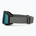 Ski goggles UVEX Gravity FM rhino matt/mirror ice/green/clear 4