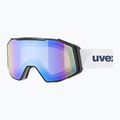 Ski goggles UVEX Gravity FM S2 black matt/mirror blue