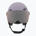 Children's ski helmet UVEX Rocket Visor Jr cool lavender abstract matt/mirrorsilver/lasergold 2