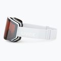 Ski goggles Uvex Lace Attract FM white matt/mirror silver 5