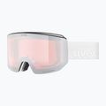 Ski goggles Uvex Lace Attract FM white matt/mirror silver 7