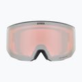 Ski goggles Uvex Lace Attract FM white matt/mirror silver 8