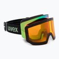 Ski goggles Uvex Lace Attract FM black matt/mirror opal