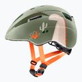 Children's bike helmet UVEX Kid 2 CC sage green dino matt