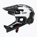 Children's bike helmet UVEX React Fullface Jr black/white matt 3