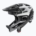 Children's bike helmet UVEX React Fullface Jr black/white matt