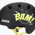 Children's helmet UVEX Kid 4 Style bam black/lime matt 7