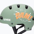 Children's helmet UVEX Kid 4 Style bam moss green/papaya matt 7