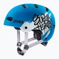 Children's helmet UVEX Kid 4 Style super hero blue matt