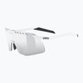 Sunglasses UVEX Pace Stage Small white matt/mirror silver