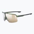 Sunglasses UVEX Ramp olive matt/mirror gold