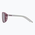 Children's sunglasses UVEX Cosmic Jr cranberry/grey matt/mirror silver 5