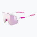 Sunglasses UVEX Sequenze clear/mirror pink