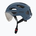 Bike helmet UVEX Stride Visor stone blue matt/lite mirror silver 3