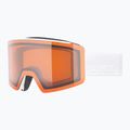 Ski goggles UVEX Ignite LG S2 white matt/orange