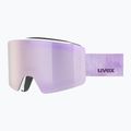 Ski goggles UVEX Ignite FM S3 white matt/mirror rose