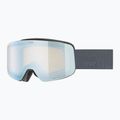 Children's ski goggles UVEX Pwdr FM Jr S2 black matt/mirror sapphire