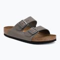 Slides BIRKENSTOCK Arizona Soft Footbed Oiled Leather Regular iron
