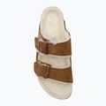 BIRKENSTOCK Arizona Shearling SL Narrow mink flip-flops 5