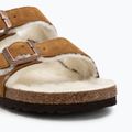 BIRKENSTOCK Arizona Shearling SL Narrow mink flip-flops 7