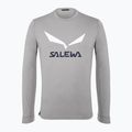 Men's Salewa Solidlogo Dry grey trekking shirt 00-0000027340 4