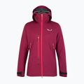 Salewa women's rain jacket Sella Responsive maroon 00-0000027879 7