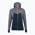 Salewa Puez Hybrid PL FZ Hoody women's fleece sweatshirt grey-green 00-0000027389