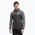 Salewa men's fleece sweatshirt Puez Melange PL FZ Hoody grey 00-0000027386