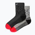 Women's trekking socks Salewa MTN TRN Sal. AM QRT grey 00-0000069025 2