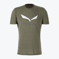 Men's Salewa Solidlogo Dry khaki trekking shirt 00-0000027018 4