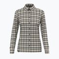 Salewa women's Fanes Flannel 5PL shirt oatmeal/black out 6