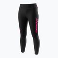 DYNAFIT Reflective women's running leggings black out pink glo 5