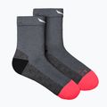 Women's trekking socks Salewa MTN TRN AM QRT grey 00-0000069031 4