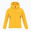 Salewa children's fleece sweatshirt Agner Melange PL FZ Hoody yellow 00-0000027768