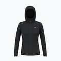 Women's trekking sweatshirt Salewa Pedroc PL Hooded black out