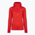 Salewa women's trekking sweatshirt Agner Polarlite Hooded red 00-0000028558